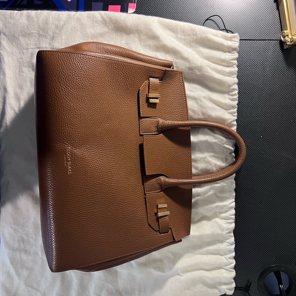 Teddy Blake Gigi Stampato Gold 13” Satchel